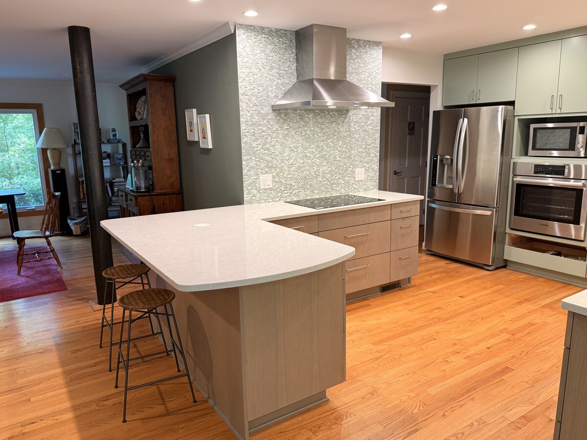 Open Kitchen Renovation With Rift-Cut White Oak